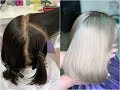 From black "box color" to blond. Смывка чёрного цвета.  Из чёрного в блонд