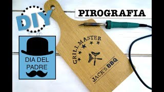 DIY REGALO PEFECTO PARA EL DIA DEL PADRE | DIBUJAR EN MADERA | PIROGRAFIA  NIVEL PRINCIPIANTES - YouTube