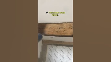 Sandblasting Thick Black Paint Off Oak Beams 😮🔥