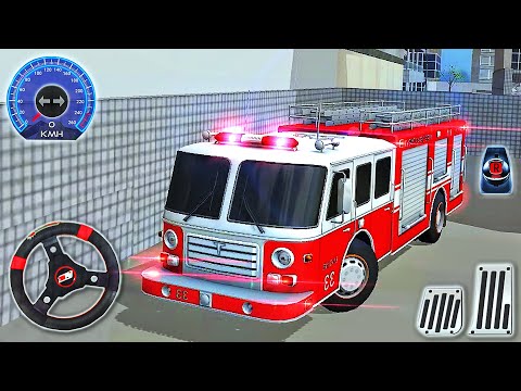 911 Fire Truck Rescue Driver emergência loucura 3D: jogo de missão