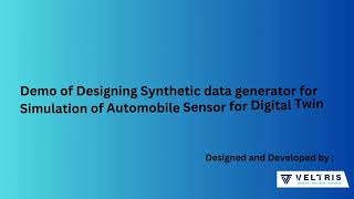 Veltris Synthetic Data Generator for Simulation