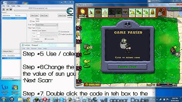 Plants vs. Zombies Hack with Cheat Engine 6.0/6.1 (Infinite sun/money, Instant refill)
