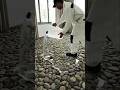 From Empty Room to Stunning Stone Floor 🤯#epoxyfloor