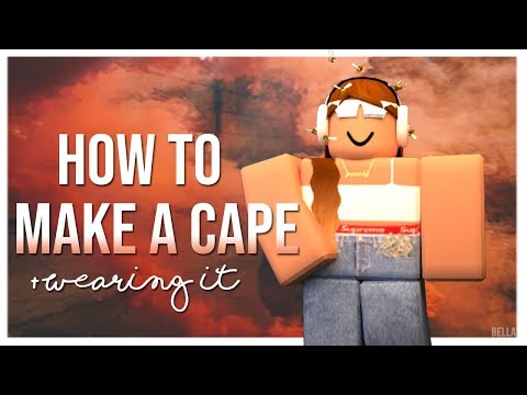 How To Make A Cape Wearing It In Roblox Gfx Tutorial Youtube - cape decal roblox