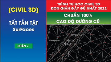 7.[Civil3d] Nội suy đúng 100% cao độ đường cũ || Hiệu chỉnh bề mặt Surface Civil 3d #7