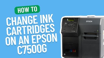 How to Change an Ink Cartridge on an Epson ColorWorks C7500G | Smith Corona Labels