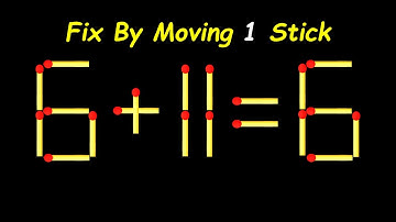 Mind-Blowing Matchstick Puzzle – Move 1 Stick to Win!