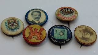 Old Advertising Clip On Pins