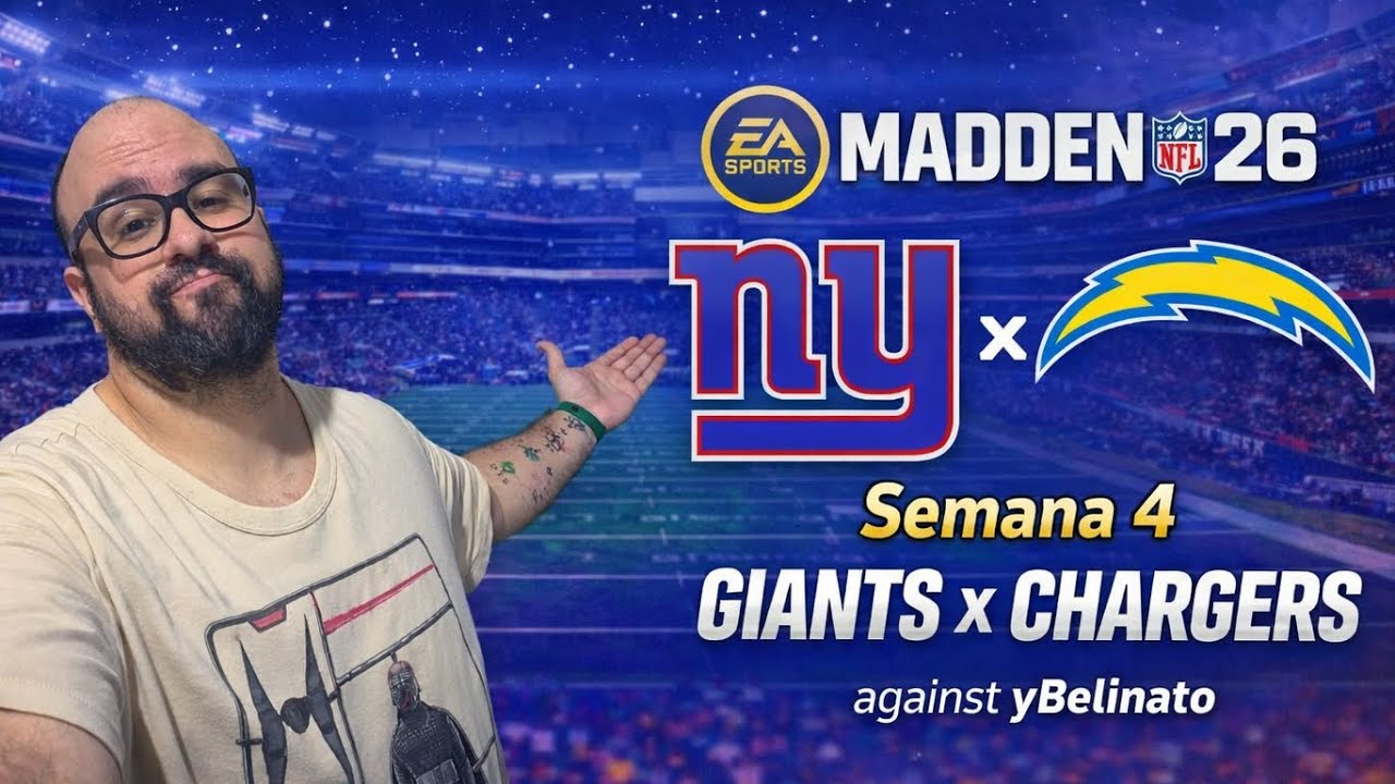 Semana 4 | Giants x Chargers | Madden 26