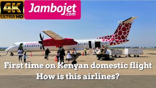 Travel vlog - NEW airlines | Jambojet | DHC-8-402Q Dash 8 | Nairobi to Kisumu