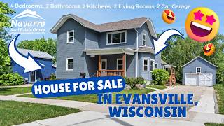 🏡 Home for sale in Evansville, WI. For $360,000! 🤩 | Navarro Real Estate Group