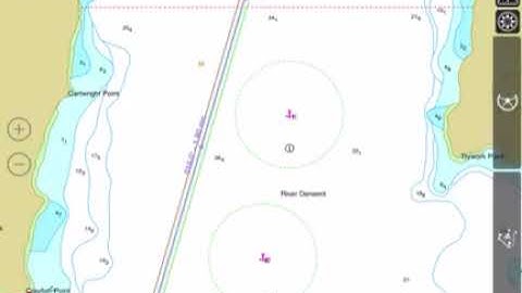 iSailor with waypoints