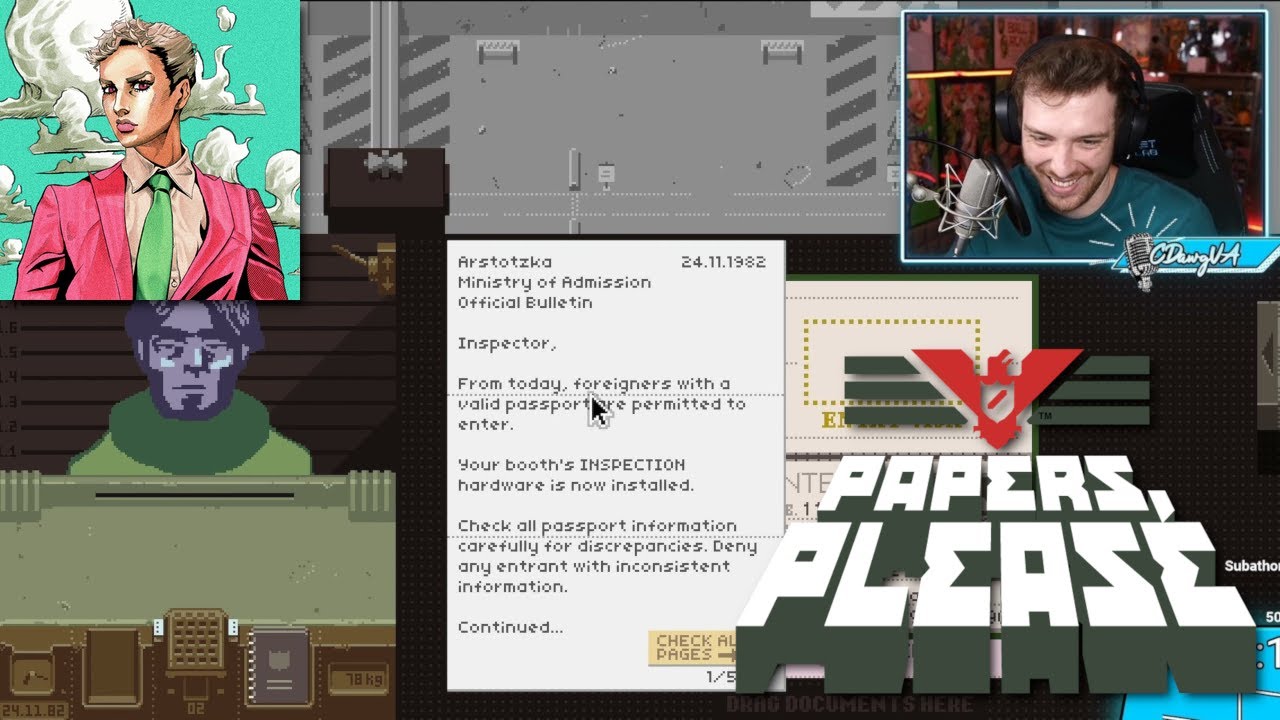 Top 50 Challenge – Papers, Please - Game Informer