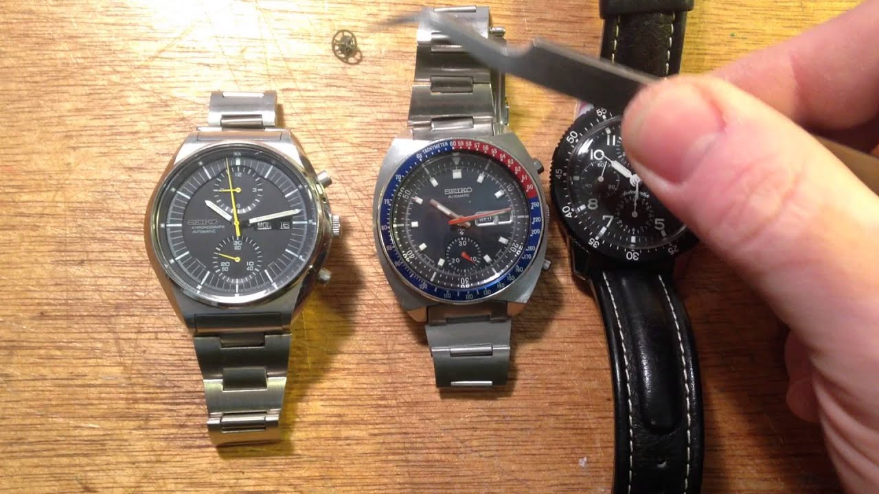 Keeping the Seiko 6139 or 6138 chronograph running - YouTube