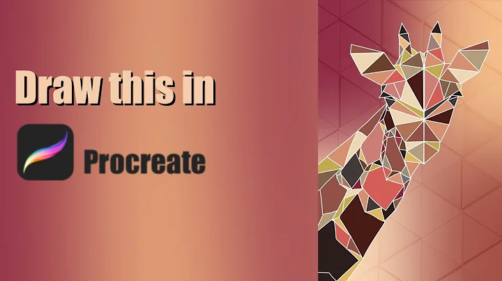 Mastering Polygon Design: Watch the Speed Art Giraffe Come to Life! #art