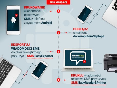 Jak wydrukować wiadomości SMS ze smartfona z systemem Android przy użyciu SMS EasyReader&Printer? 📱