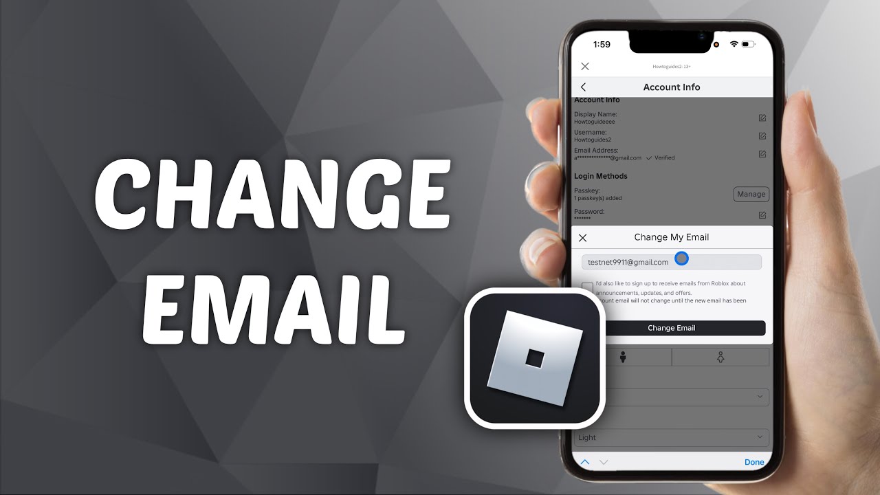 How To Change Email On Roblox Mobile YouTube 