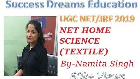 UGC NET Paper 2 Home Science Textile