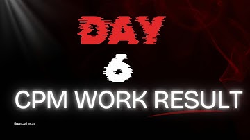 Day 6 - 1,000,000 Dollar Challenge - Youtube Cpm Work Result With Proper Ads Type - Financial Tech