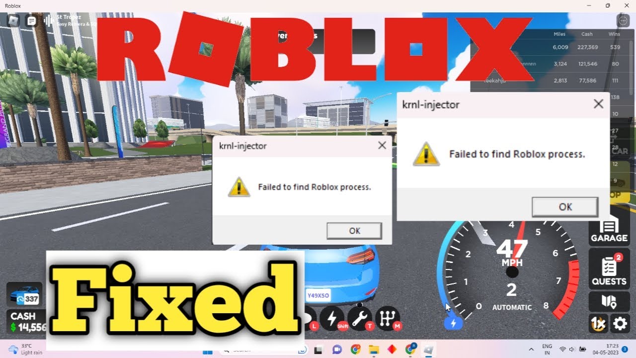 How To Fix “Failed to Find Roblox Process” KRNL Injector Error 