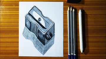 How to Draw a Still Life Pencil Sharpener | Pencil Sketch | Step-by-step Drawing Tutorial #howtodraw