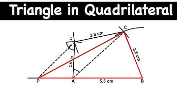 Construction of Triangle Equal to Area of  given Quadrilateral
