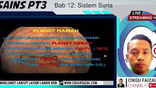 Sains Tingkatan 2 Bab 12 Sistem Suria