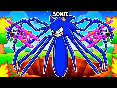 Becoming a GIANT SPIDER MONSTER in Roblox...
