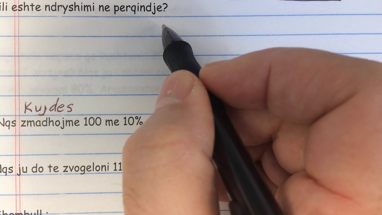 Ndryshimi ne Perqindje