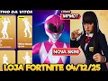 🔥🔥🔥🔥 LINDA DEMAIS - NOVA SKIN GOGO, GESTOS E POWER RANGERS  - LOJA FORTNITE   04/12/25-LOJA FORTNITE