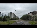 Il-76 flying over Sovetsky near Vorkuta