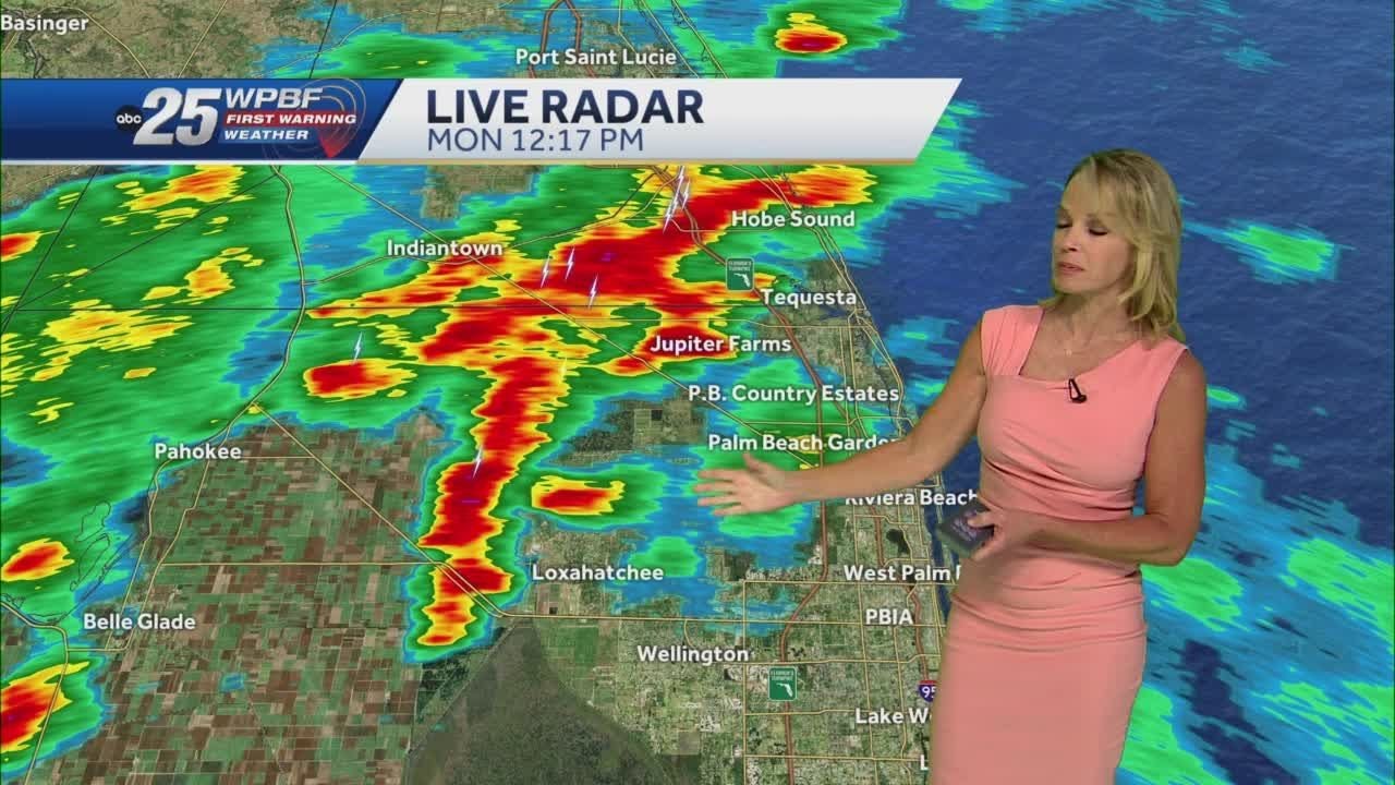 More isolated storms in the forecast Monday afternoon - YouTube