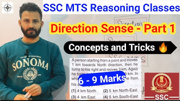Directions - SSC MTS Reasoning Classes | Tricks & Concepts 🔥🔥 SSC MTS 2025 Class | Direction Sense 👍