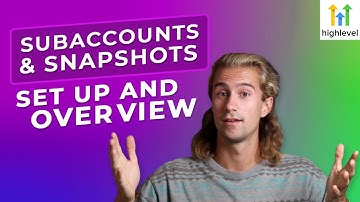 How to Create New Sub-Accounts Using a Snapshot | GoHighLevel Tutorial