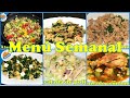 Menú semanal, al estilo 3x1 guisados con muchas verduras