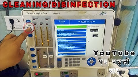 Hemodialysis Machine Disinfection & Cleaning Dialysis machine Rinse,Disinfection,citric