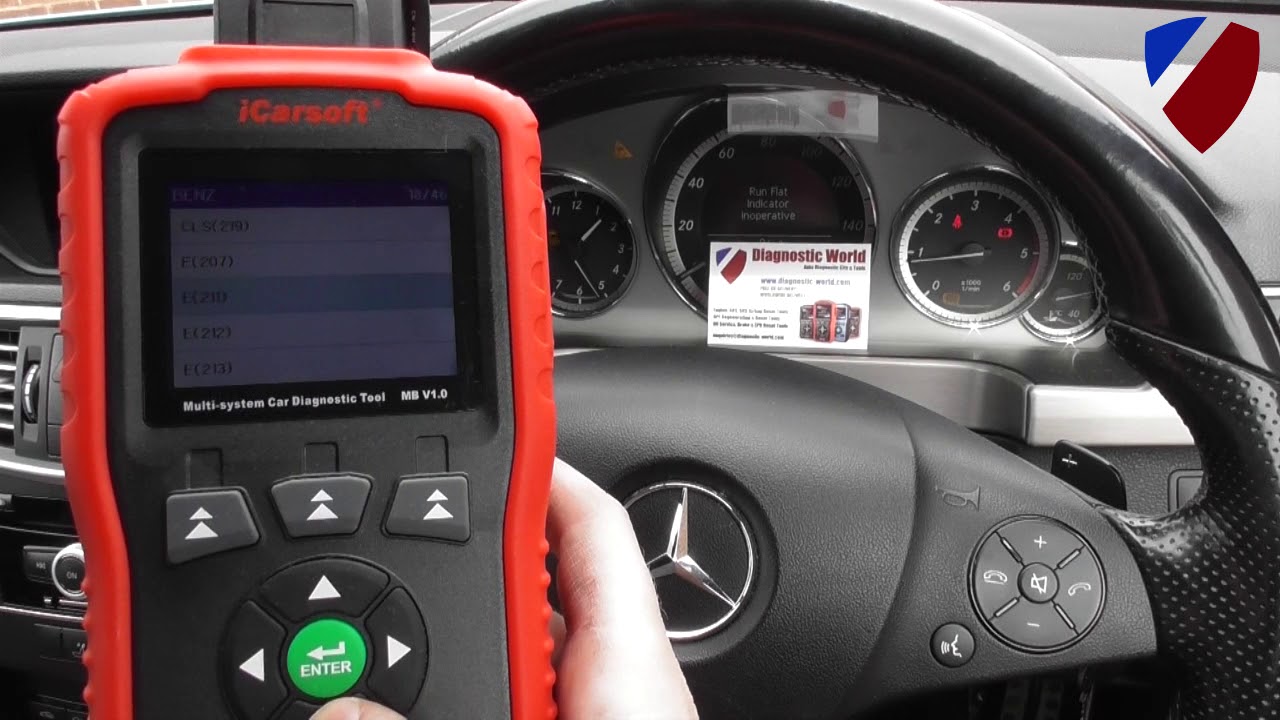 iCarsoft MB V1.0 Mercedes ABS ESP Diagnose Demonstration