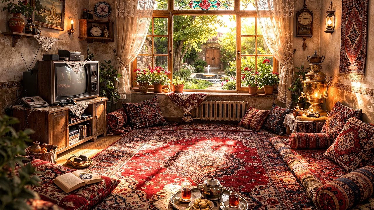 Nostalgic Persian Home Ambience with Soft Music | نوستالژی خانه ایرانی با موسیقی آرامش‌بخش