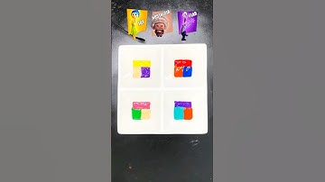 3 Emotions colormixing 🎨guess the mixed emotions #insideout2 #insideout #colormixing #satisfying