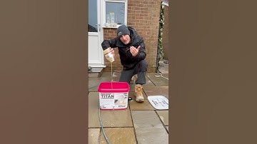 How to grout your patio! #landscaping #landscaper #grouting #grout #diy #tradie