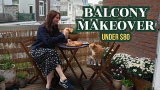 Balcony Makeover Under $80 🪴 Renter-Friendly + Cozy Refresh