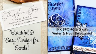 How to Create Easy Background for Cards! |  ALL OCCASION & CHRISTMAS