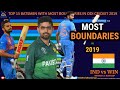 Most boundaries in 2019 | Top 15 ODI Batsmen Ranked By Most Boundaries in 2019 | Most 4s and 6s