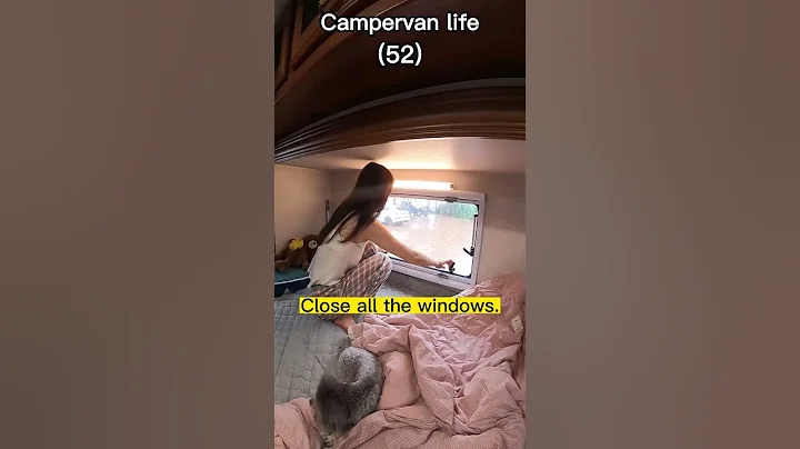 Campervan on the beach, suddenly awakened by the sound of thunder......