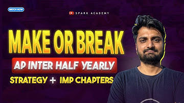 Make or Break: AP Inter Half Yearly Exam Preparation Strategy & Important Chapters