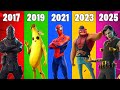 Fortnite ALL Battle Pass Skins! (2017-2025 All Seasons The Evolution of BP Outfits Chapter 1 - 6)