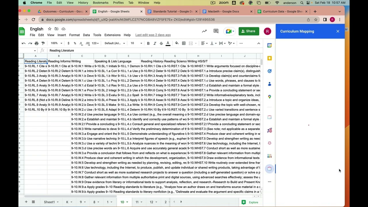Curriculum Mapping with Google Workspace: An Internal Add-on Approach