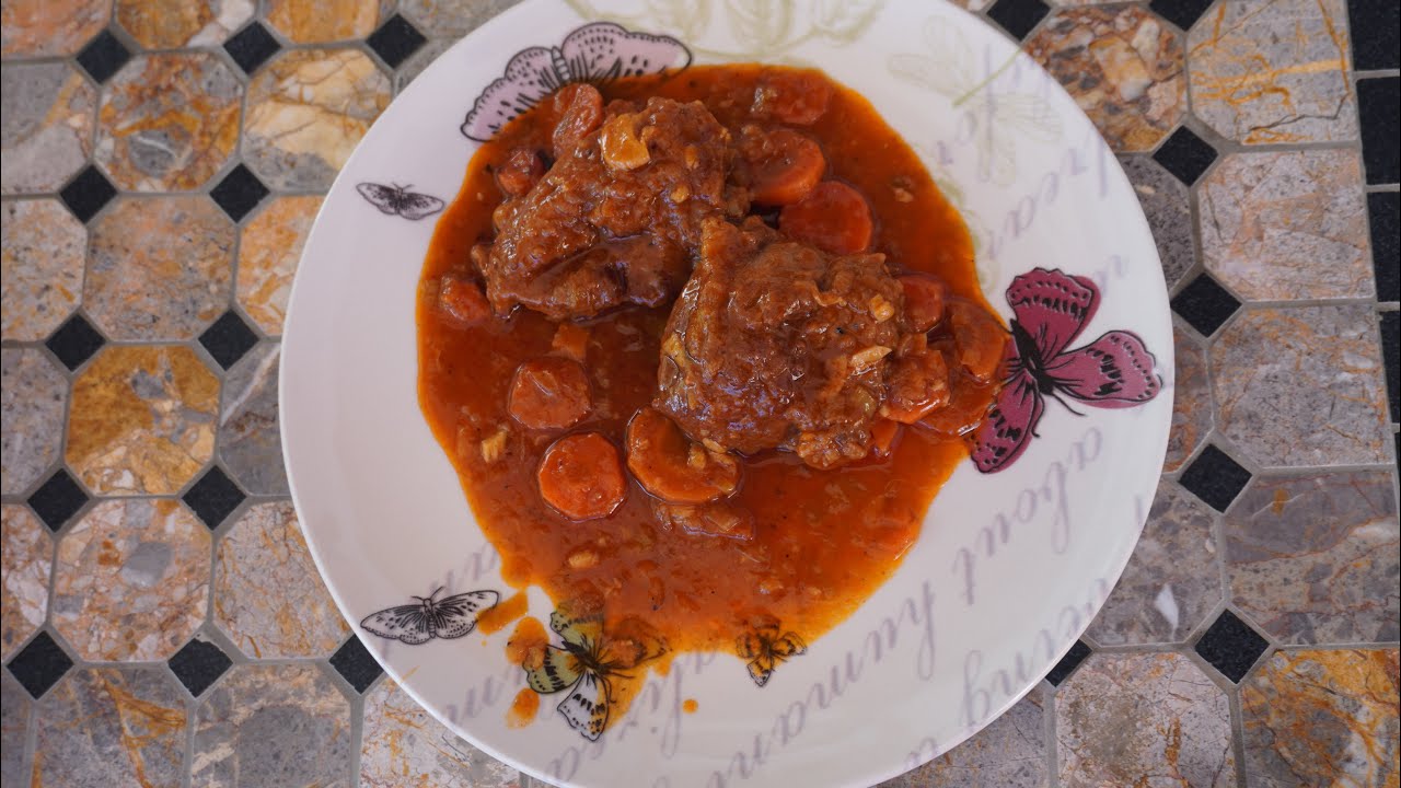 Carrilladas al vino moscatel