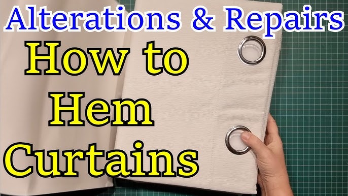 How to Hem Curtains without Sewing - What BB Built