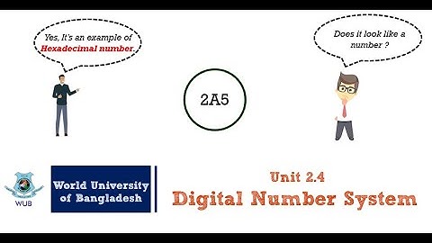 Week 2 - Lecture 2.4 - Digital Electronics  I - Digital Number System